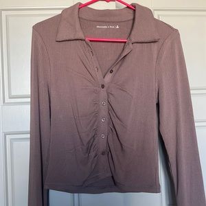 AF collard button down top